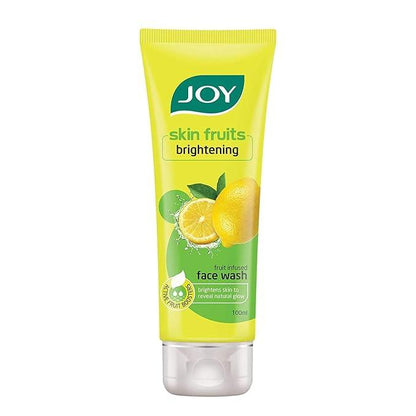 Joy Skin Fruits | Skin Brightening and Glowing | Fruit Infused Face Wash | With Lemon extracts & Active Fruit Boosters | Lemon Face Wash For Oily Skin | 100 ml