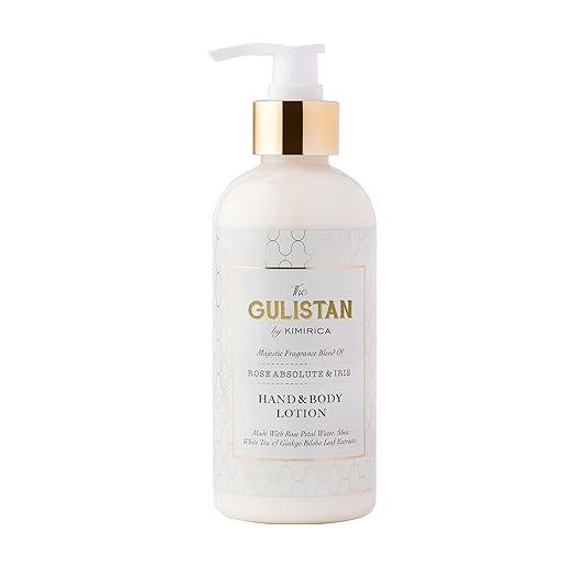 Kimirica The Gulistan Moisturizing Hand and Body Lotion | 100% Vegan and Paraben Free with Goodness of Rose Water for men & women | Shea, White Tea and Ginkgo Biloba | 100% Vegan 300ml