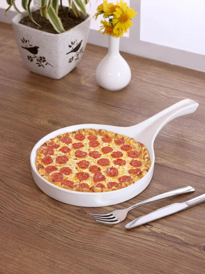 Clay Craft Basic Platter Pizza Pan 1 Piece Plain White