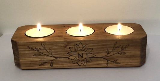 Wooden Candle Holder (Style no : CH0045)