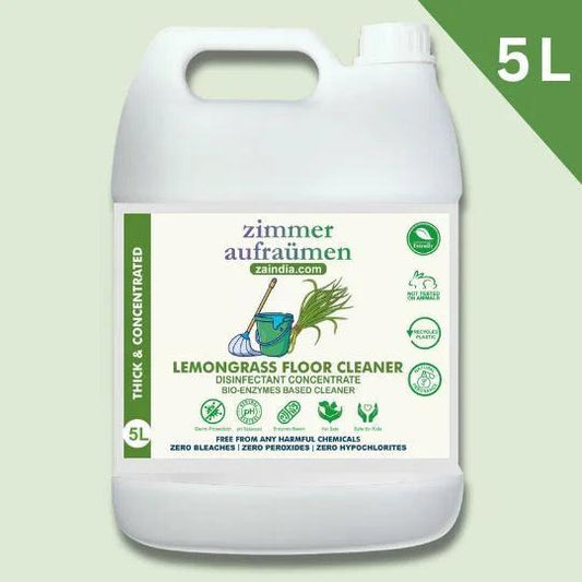 Zimmer Aufraumen Concentrated Floor Cleaner Liquid Lemongrass- 5 Liters