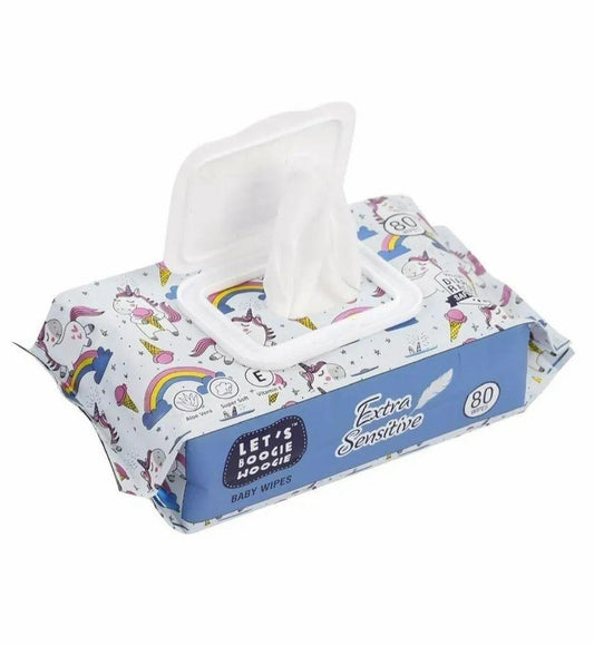 Wet Wipes - Let's Boogie Woogie Baby Wipes -  (pack of 80)