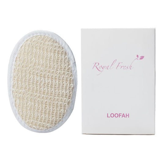 DRY ACCESSORIES-Loofah -5 x 3.5 Inches Oval Shape Jute Loofah-Paper Pouches