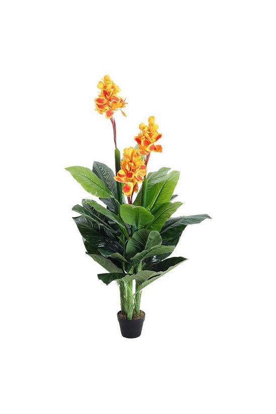 Artificial Plants - Canna Lily Plant Yellow 5.5 ft