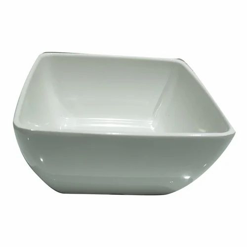 Square Bowl - (White)