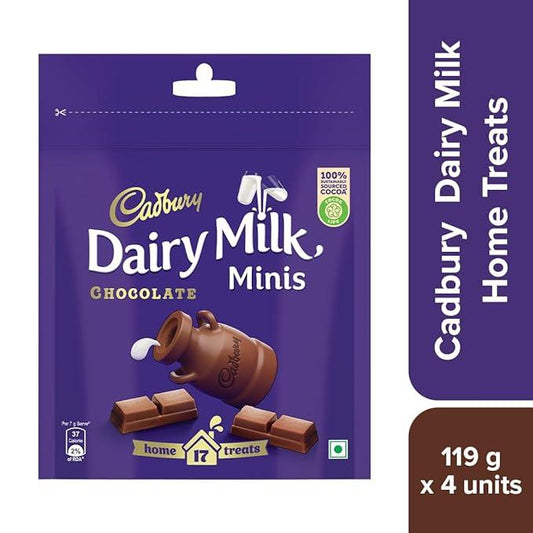 Cadbury Dairy Milk Chocolate Home Treats, 504 gram (Pack of 4)