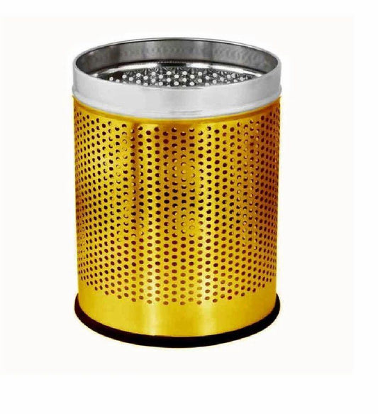 Dustbins-Perforated Dustbin Gold