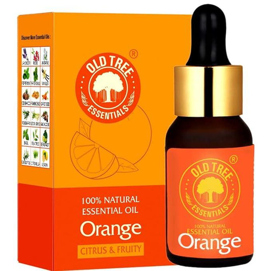 Old Tree Orange Essential Oil (15ml) - for Skin, Hair Care, Home Fragrance, Candle Making and Aromatherapy - Pure and Natural, Undiluted Perfume Oil with Glass Dropper