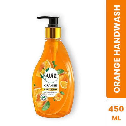 Wiz Orange Hand Wash 450ml Dispenser Bottle