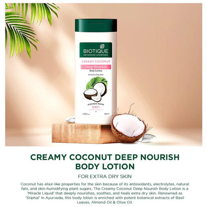 Biotique Creamy Coconut Deep Nourish Body Lotion 120 ML