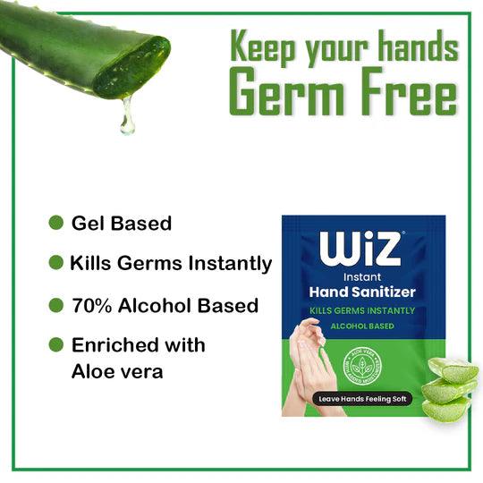 Wiz Pack of 500 Hand Sanitizer Pouch 2ml