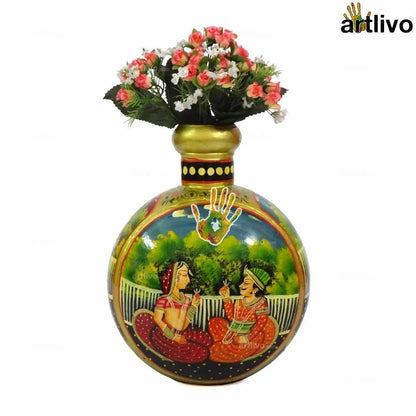 Artlivo Popart Mughal Tradition Decorative Vase