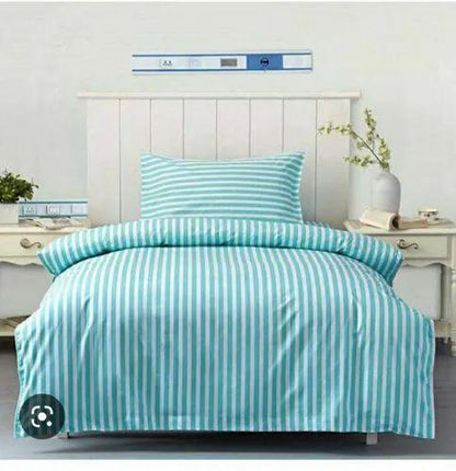 BED LINEN ECONOMY- BED SHEET SUITING CHECK / STRIPE- SINGLE BED SHEET -60 x 90