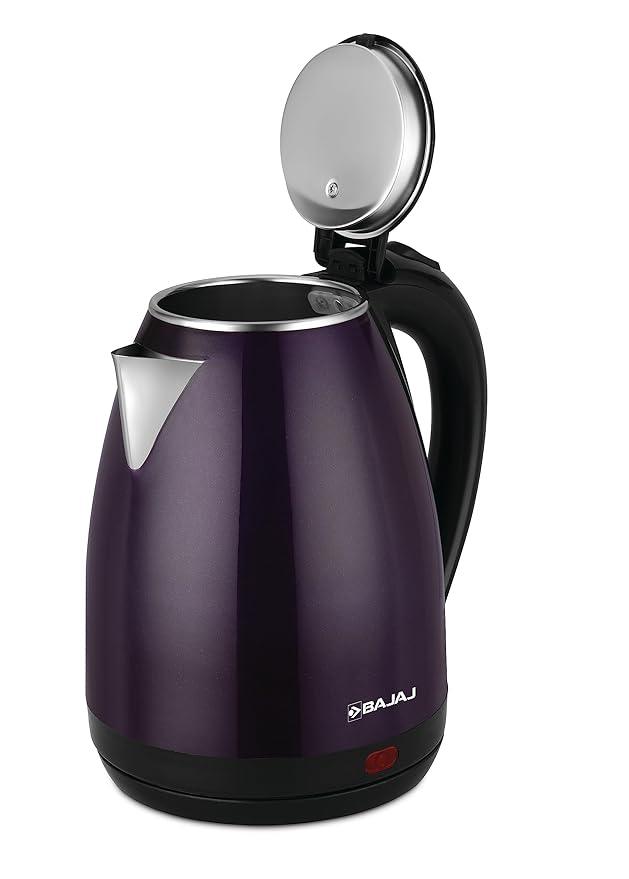 Bajaj KTP 1.8 Litre Electric Kettle, Purple and Black