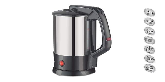 Bajaj TMX 3 1.5-L 2200-Watt Tea Maker - Silver