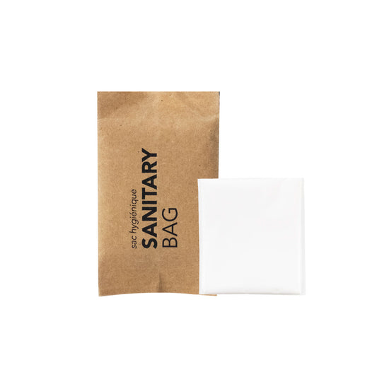 Sustainable Amenities - Sanitary Bag - Compostable Sanitary Bag For Safe Disposing - Paper Pouches