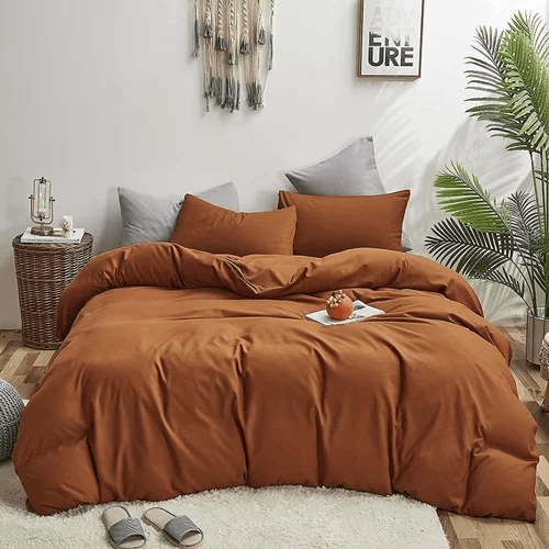 Satin Stripes Bed Sheet Set- KING SIZE