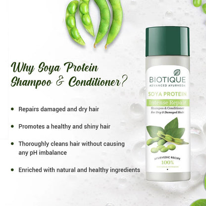 Biotique Soya Protein Intense Repair Shampoo & Conditioner