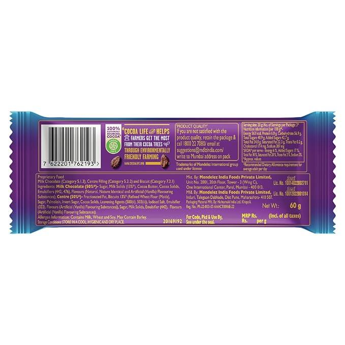 Cadbury Dairy Milk Silk Oreo Chocolate Bar, 60 grams (Pack of 7).