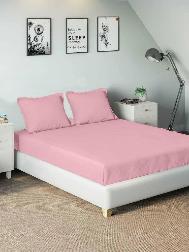 Bed linen economy-Bed sheet cotton colored-Pillow coves