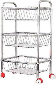 Kitchen Rack - Square Pipe Trolley