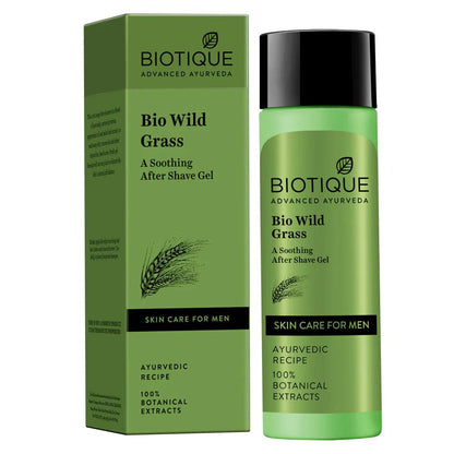 Biotique Bio Wild Grass A Soothing After Shave Gel For Men, 120ml