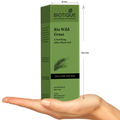 Biotique Bio Wild Grass A Soothing After Shave Gel For Men, 120ml