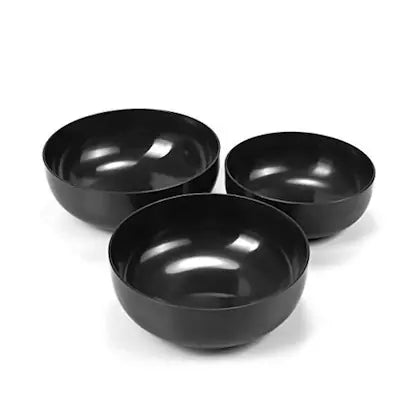 Metaledge Black Floor Planter -Set/3-Dark Green Powder Coated