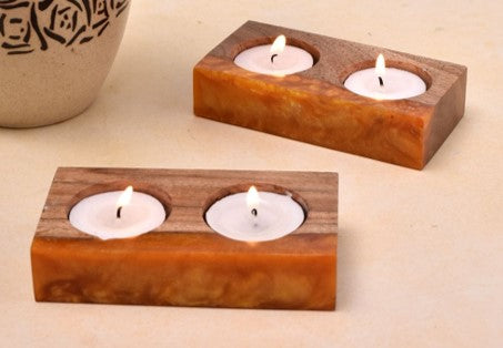 Wooden Candle Holder  (Style no : CH0042)