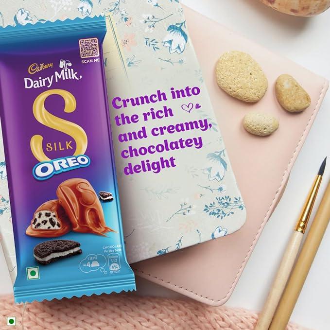 Cadbury Dairy Milk Silk Oreo Chocolate Bar, 60 grams (Pack of 7).