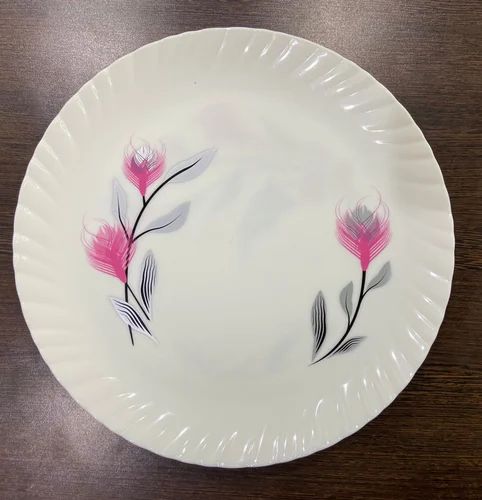 Square Born China Print Plates - (JW-Pink Flower)