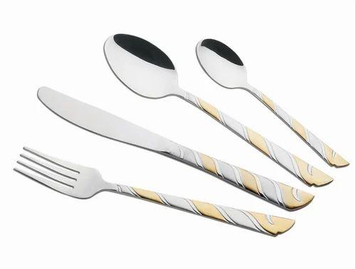 Cutlery - Lotus Stainless Steel Gold Finish