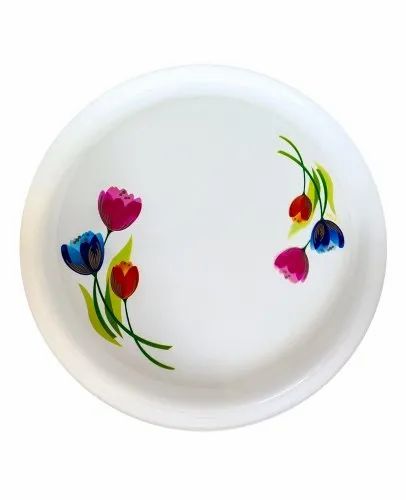 Serving Ware -  Curve Born China Print Plates  JW-5555