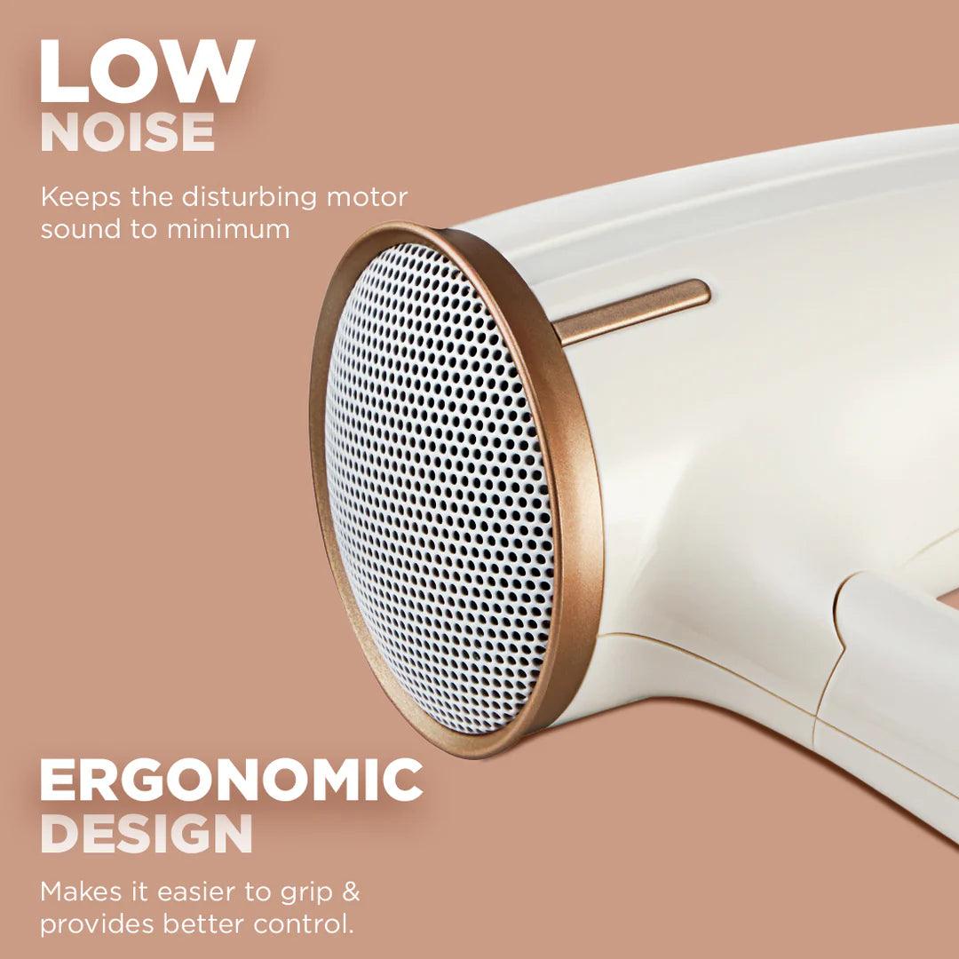 IKONIC ME HAIR DRYER TRAVEL EXPRESS - WHITE & ROSE GOLD