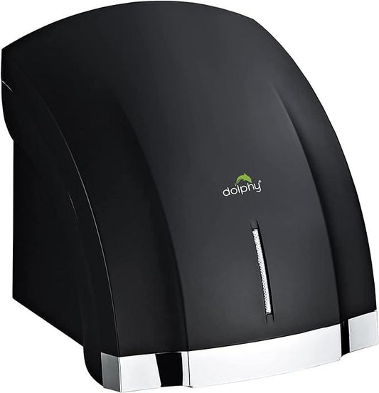 Dolphy Black Two Waves Automatic Hand Dryer