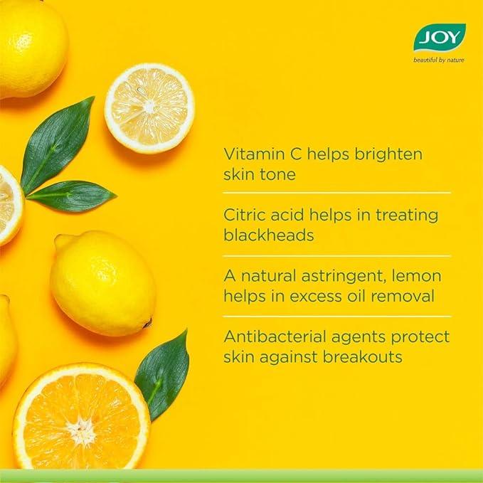 Joy Skin Fruits | Skin Brightening and Glowing | Fruit Infused Face Wash | With Lemon extracts & Active Fruit Boosters | Lemon Face Wash For Oily Skin | 100 ml