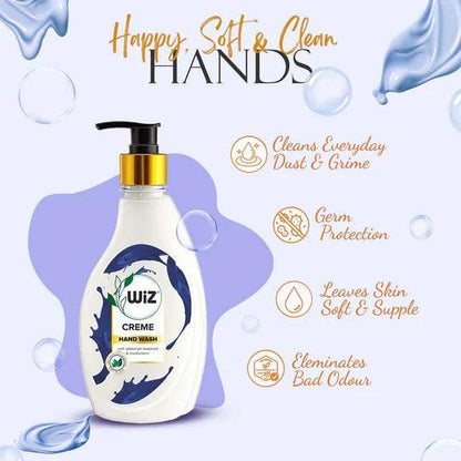 Wiz Creme Hand Wash 450ml Dispenser Bottle